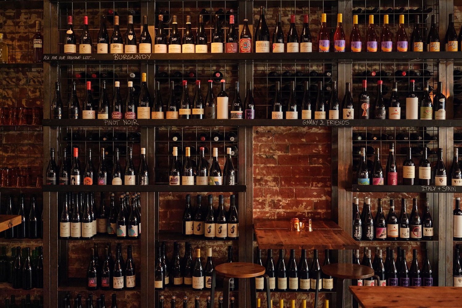 Wine bar wall hotsell
